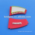 3d customized reusable soft pvc staff name plates